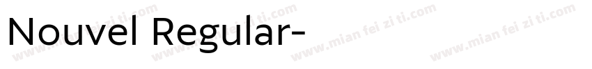 Nouvel Regular字体转换